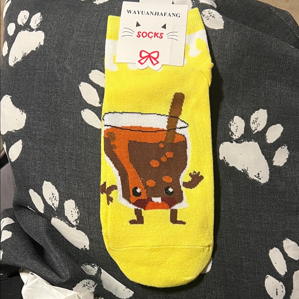 NWT Bobba Tea Fashion Socks